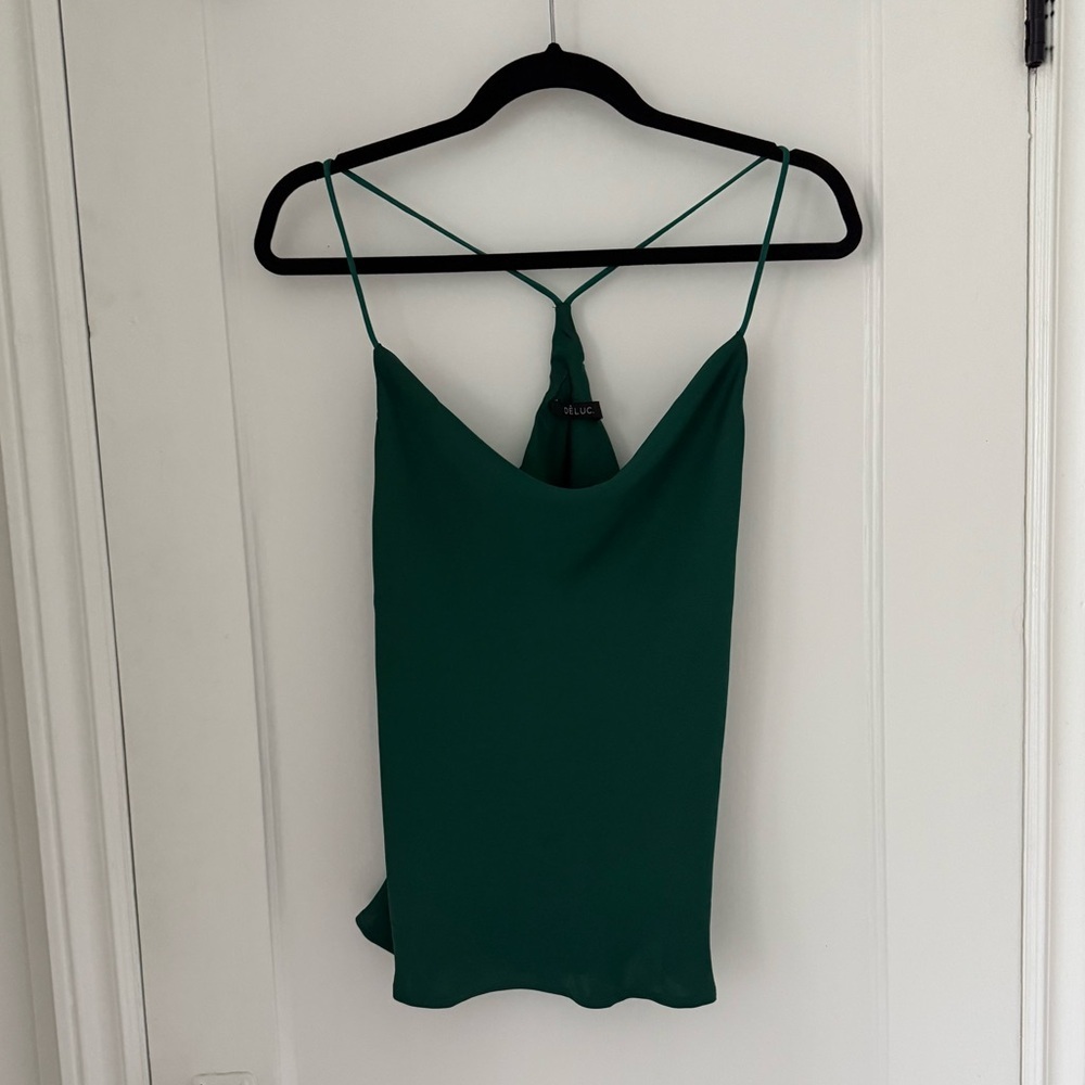 Deluc Forest Green Camisole Top